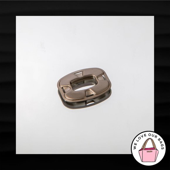 NEW COACH TURNLOCK SILVER NICKEL PLATE REPLACEMENT - Picture 1 of 2